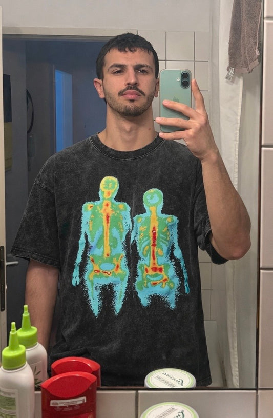 Retro Skull Graphic Cotton T-Shirt for Men