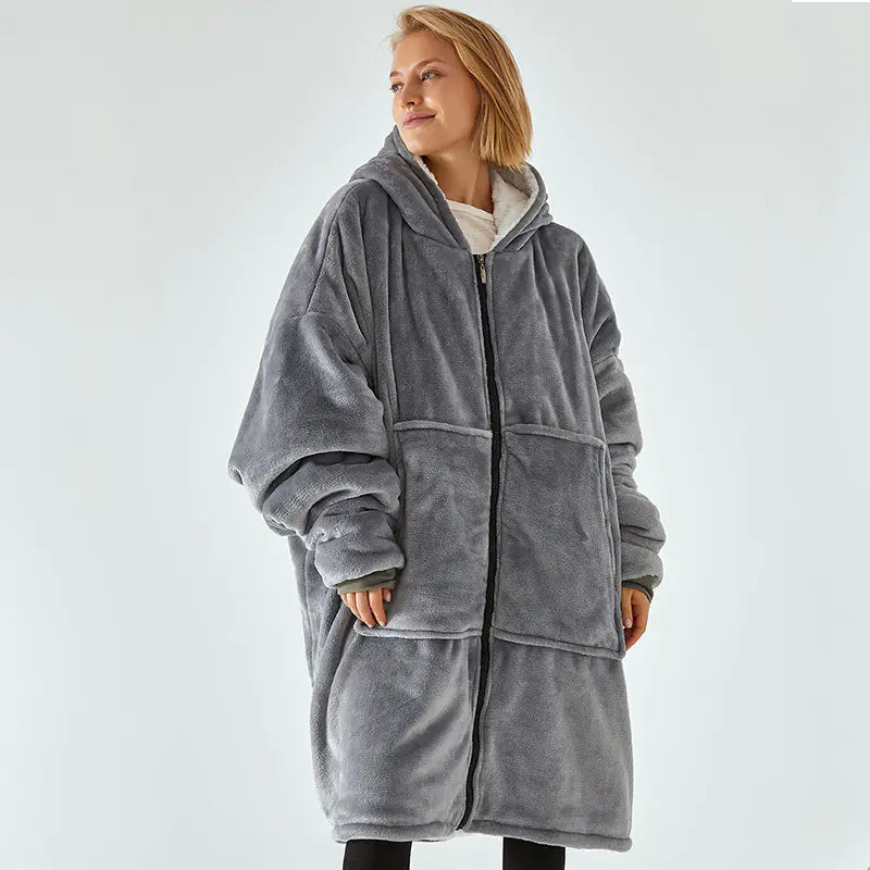 All-in-One Hooded Snuggle Blanket