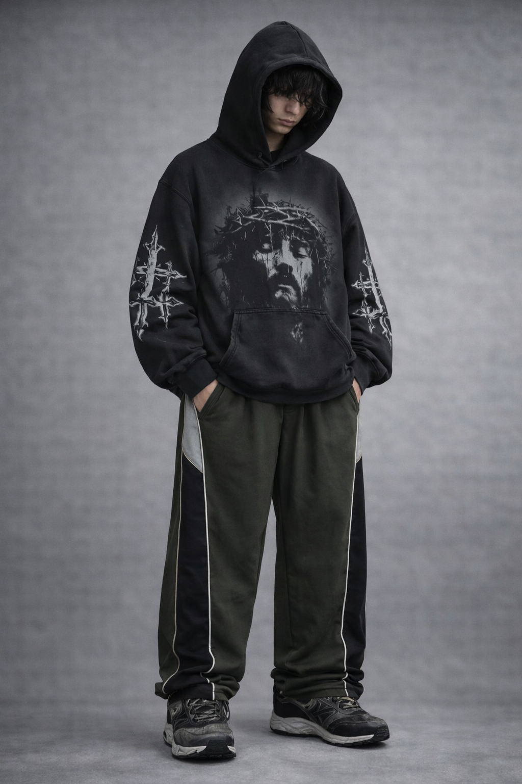 Urban Vibe Hooded Y2K Streetwear Sweatshirt