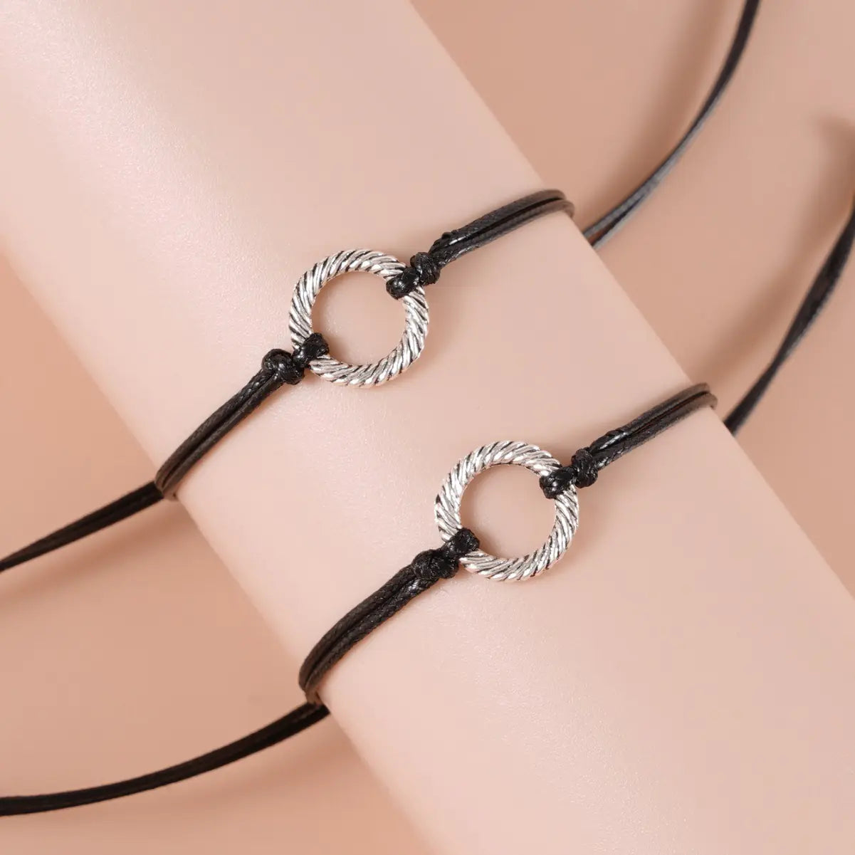 Creative Blessing Card Bracelet with Alloy Map Charm