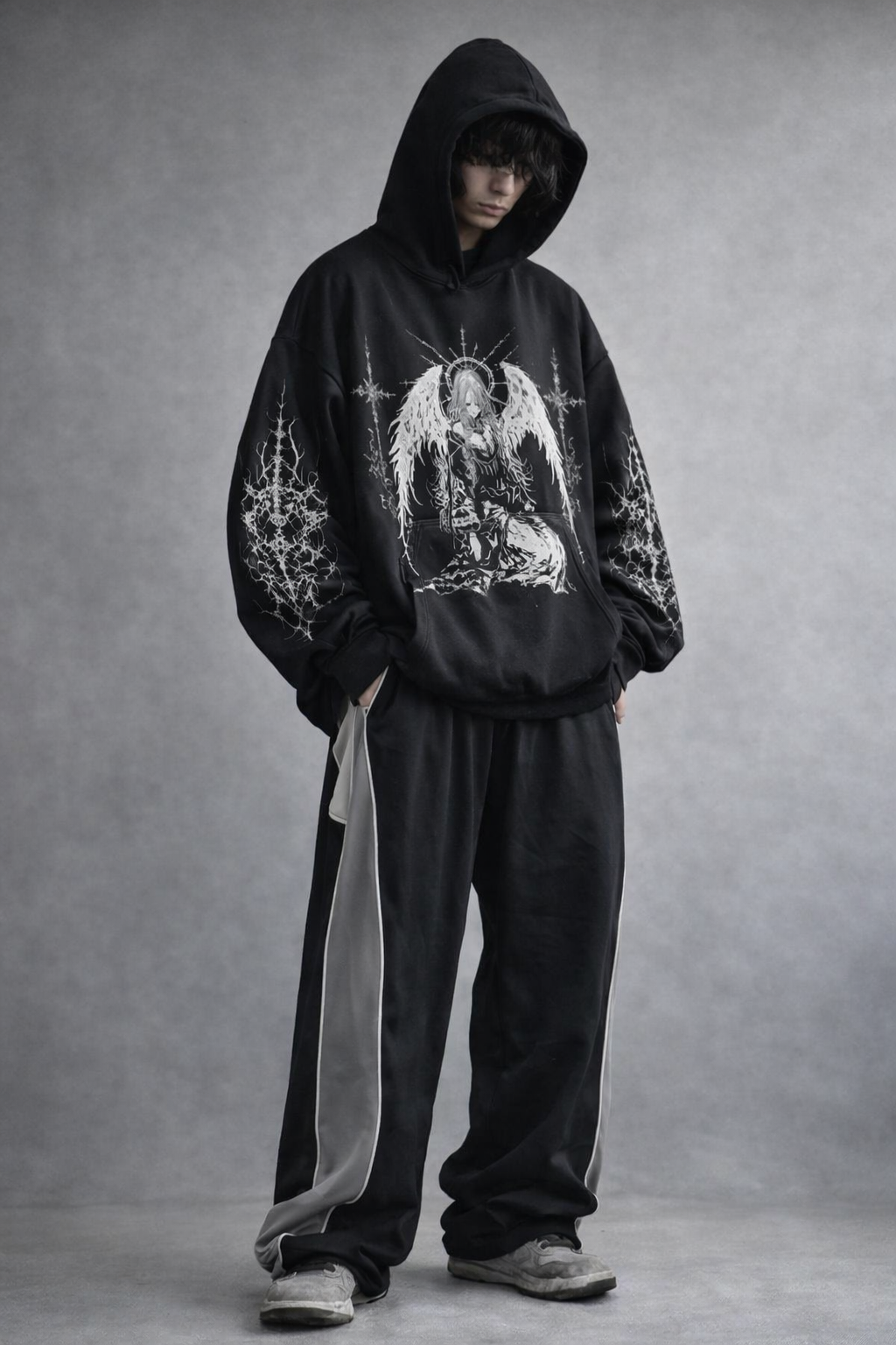 Urban Vibe Hooded Y2K Streetwear Sweatshirt