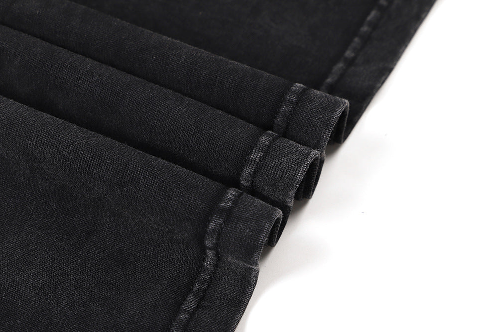 Retro Skull Graphic Cotton T-Shirt for Men