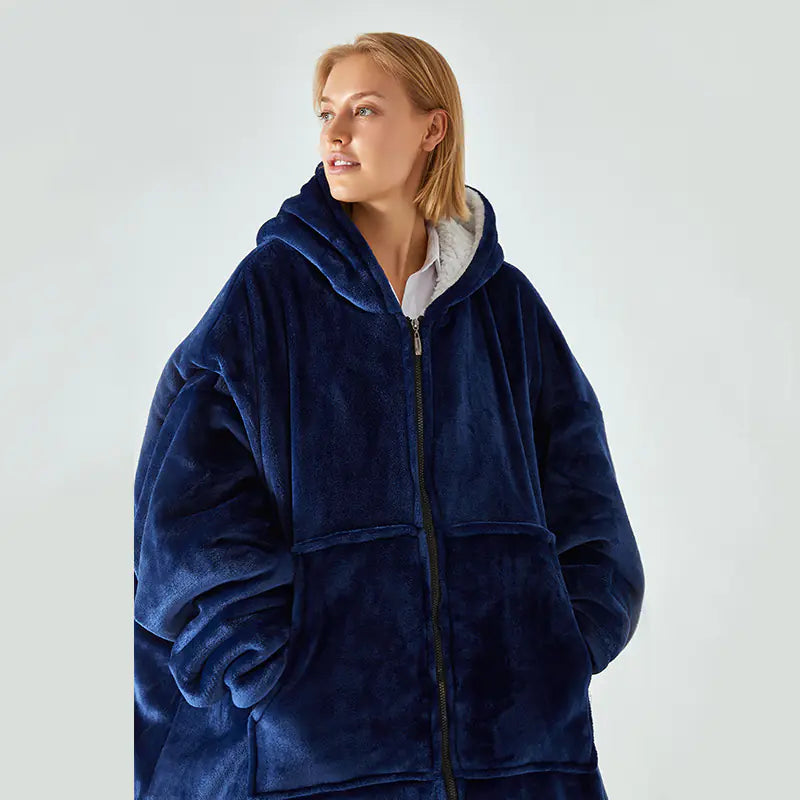 All-in-One Hooded Snuggle Blanket