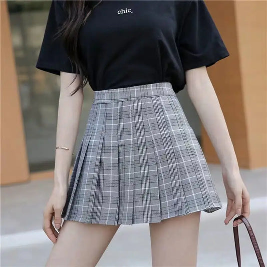 Women's College Style Uniform Skirt