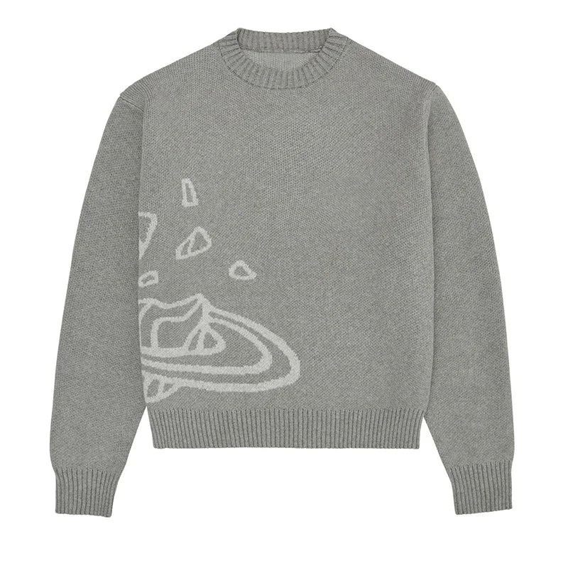 Space Planet Star Knitted Sweater - Y2K style