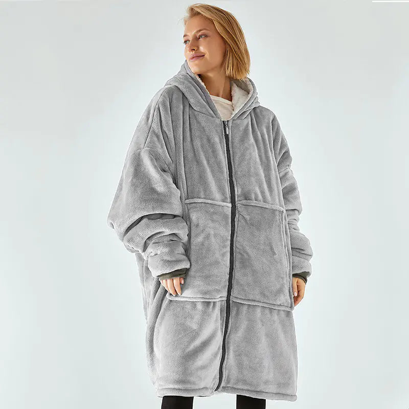 All-in-One Hooded Snuggle Blanket