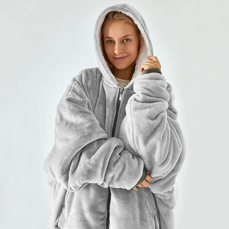All-in-One Hooded Snuggle Blanket